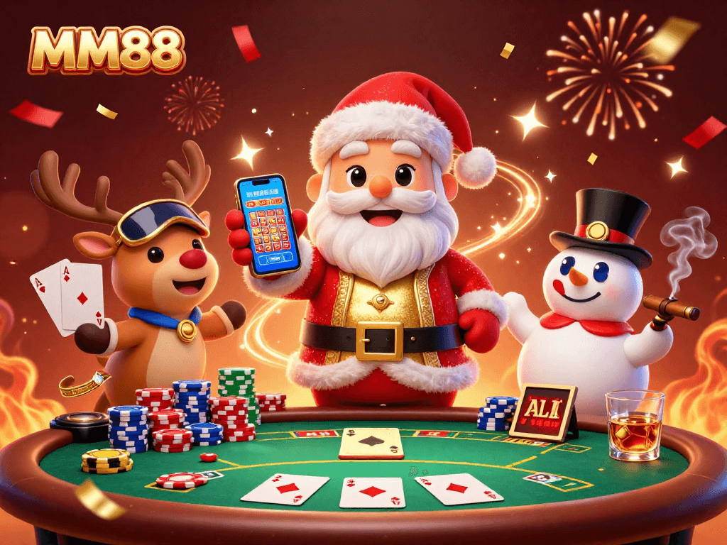Experience exciting gameplay at MM88 with 3D characters enjoying casino thrills and jackpot slots!