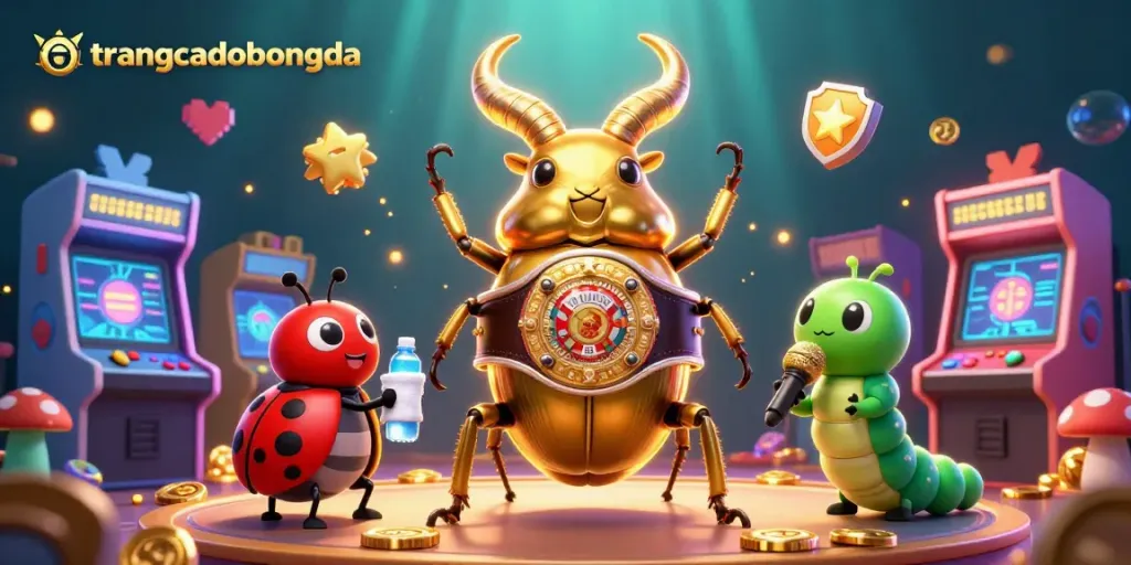 Experience the thrill of betting with trangcadobongda's vibrant and engaging casino illustration.