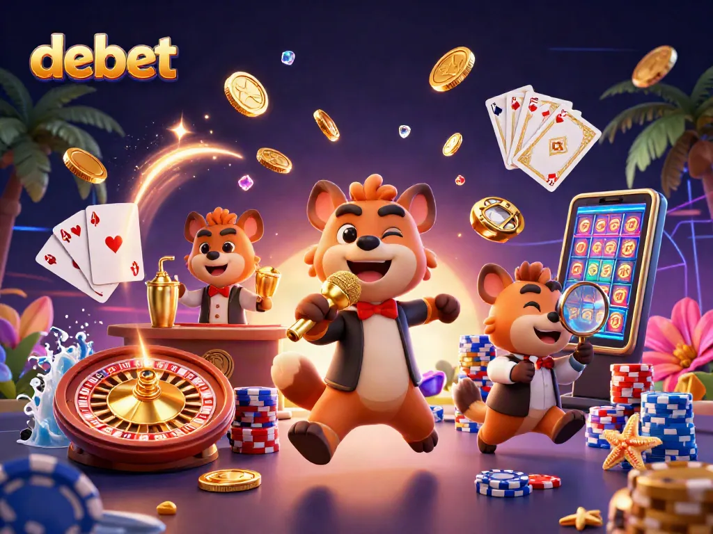 Join the fun at Debet where hyenas manage a comedy casino with jokes, drinks, and excitement!