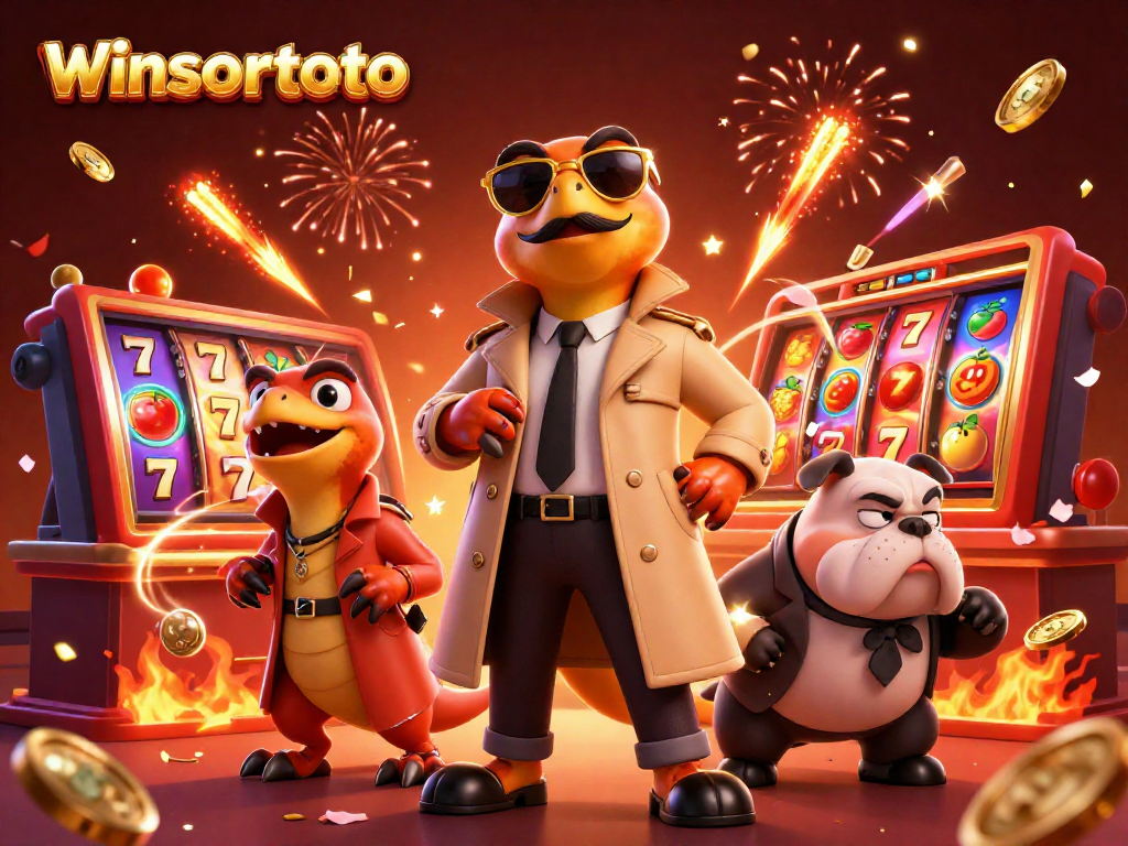 Menangkan permainan di winsortoto dengan ilustrasi kasino ceria yang penuh warna dan keseruan.