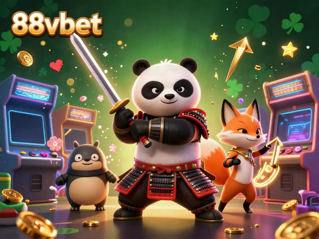 Engage with exciting gameplay at 88vbet in a vibrant 3D digital casino scene.