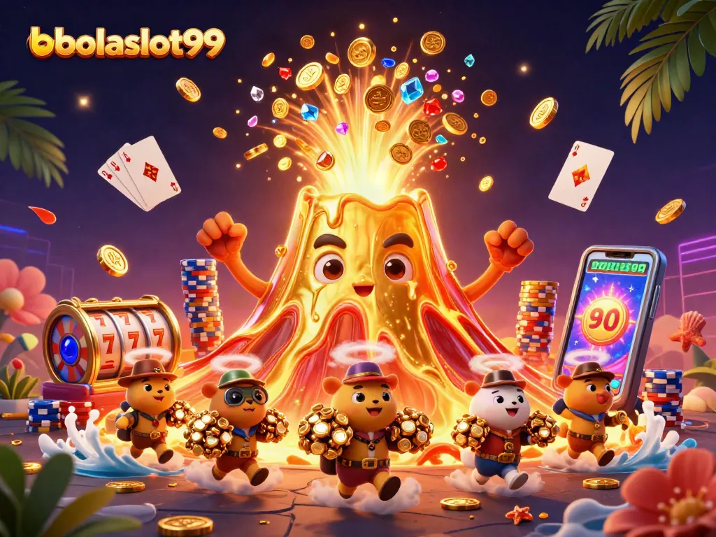 Experience big wins with bolaslot99's vibrant slot reels and erupting treasures.