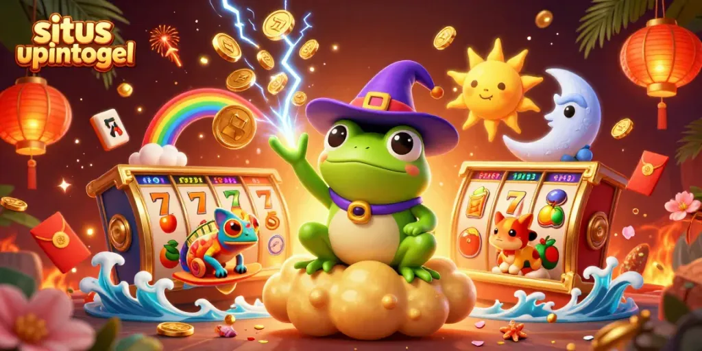 Mengoptimalkan situs upintogel dengan gaya 3D perjudian, menampilkan aplikasi slot yang menarik.