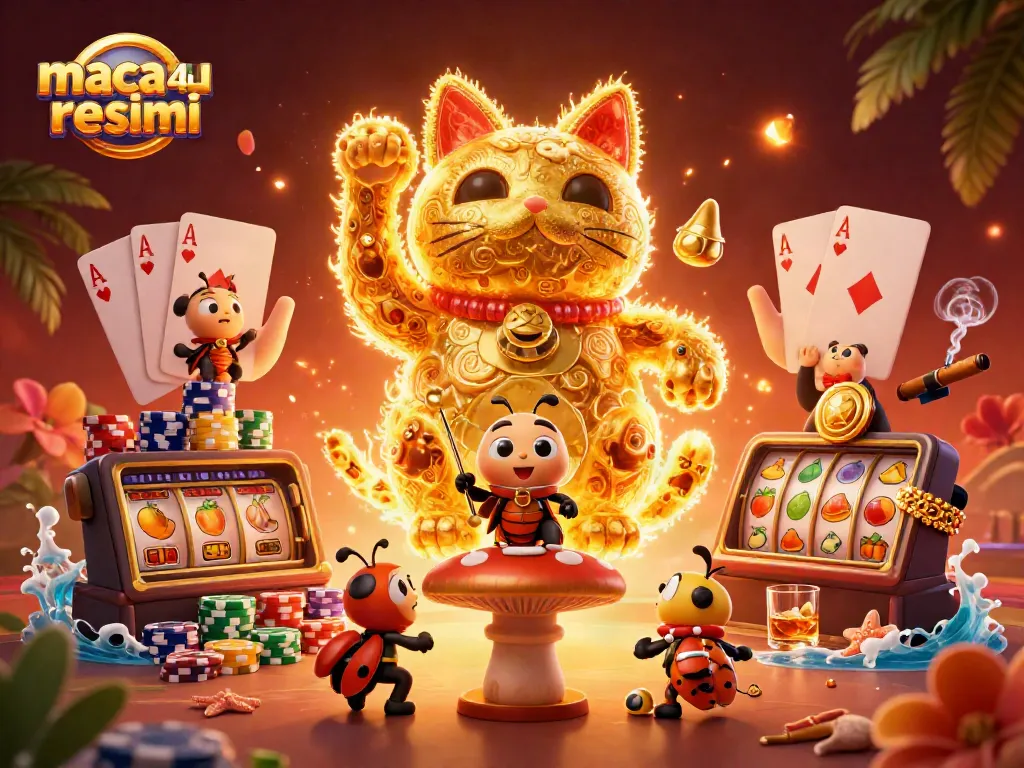 Mengalungkan kemenangan dengan strategi macau 4d resmi bersama simbol kasino yang menggiurkan.