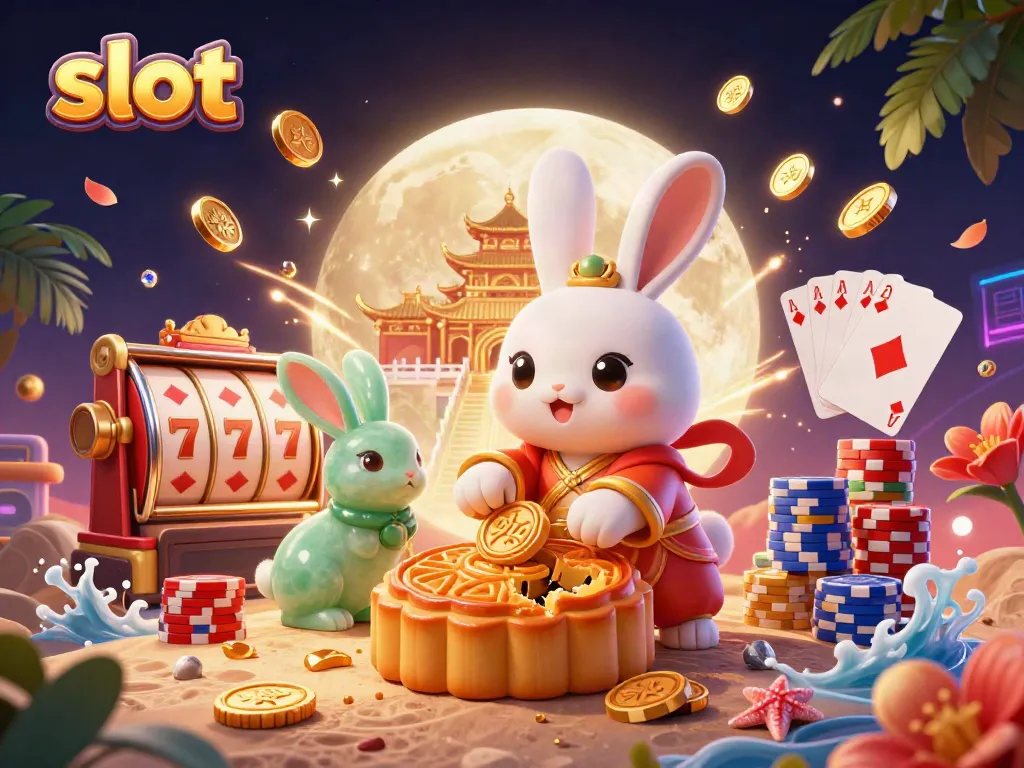 Experience the thrill of slot games with dynamic characters and vibrant casino elements.