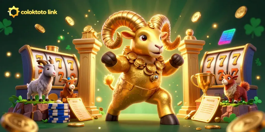Experience the excitement with coloktoto link in this vibrant 3D casino scene featuring dynamic characters and gaming elements.