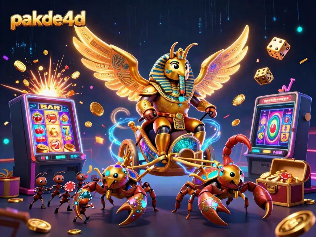 Experience thrilling pakde4d gaming action with glowing characters and dynamic casino elements.