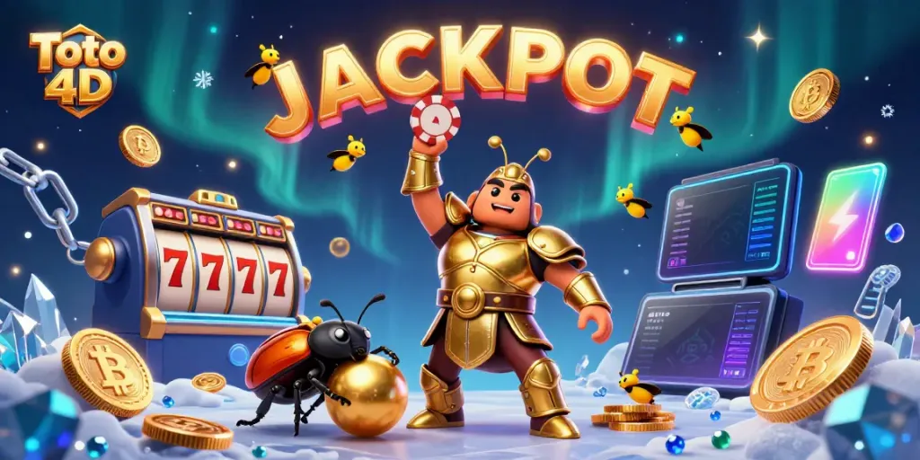 Menangkan Toto 4D dengan ilustrasi kolaborasi karakter menarik dan elemen kasino yang memikat.