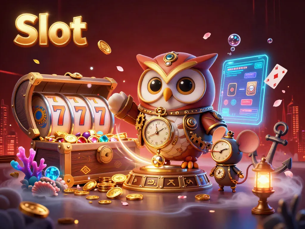 Spin slot reels with vibrant Victorian-style characters in a dynamic casino scene.