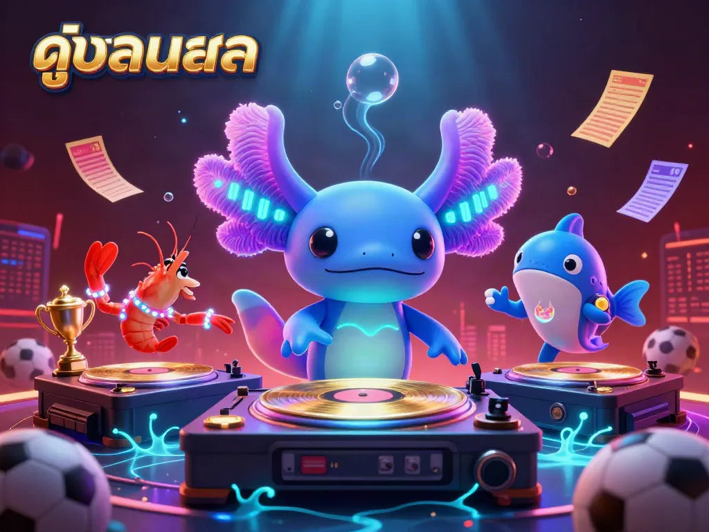 Engage in thrilling sports betting with vibrant visuals and dynamic characters while streaming ดูบอลสด online.