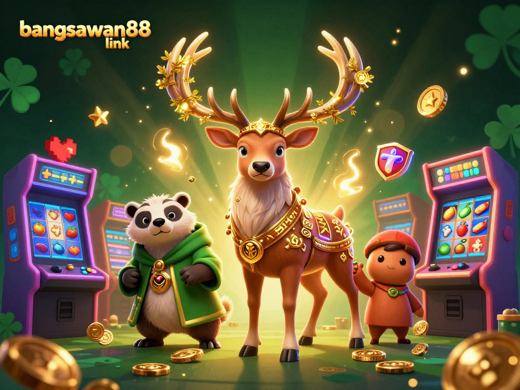 Engage with vibrant slots action in the bangsawan88 link scene featuring lively characters and gaming elements.