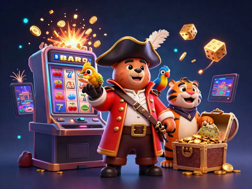 Experience the excitement of oxbet with cartoon characters in a vibrant casino setting.