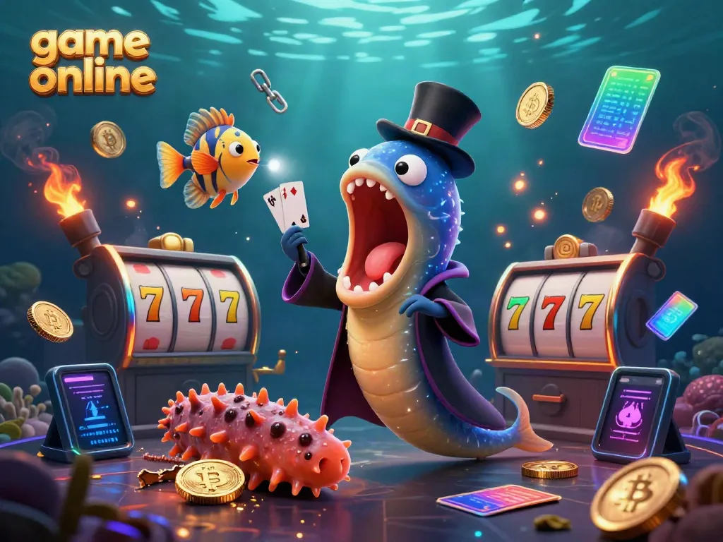 Experience the thrill of game online with a magical underwater casino scene featuring unique characters and vibrant elements.