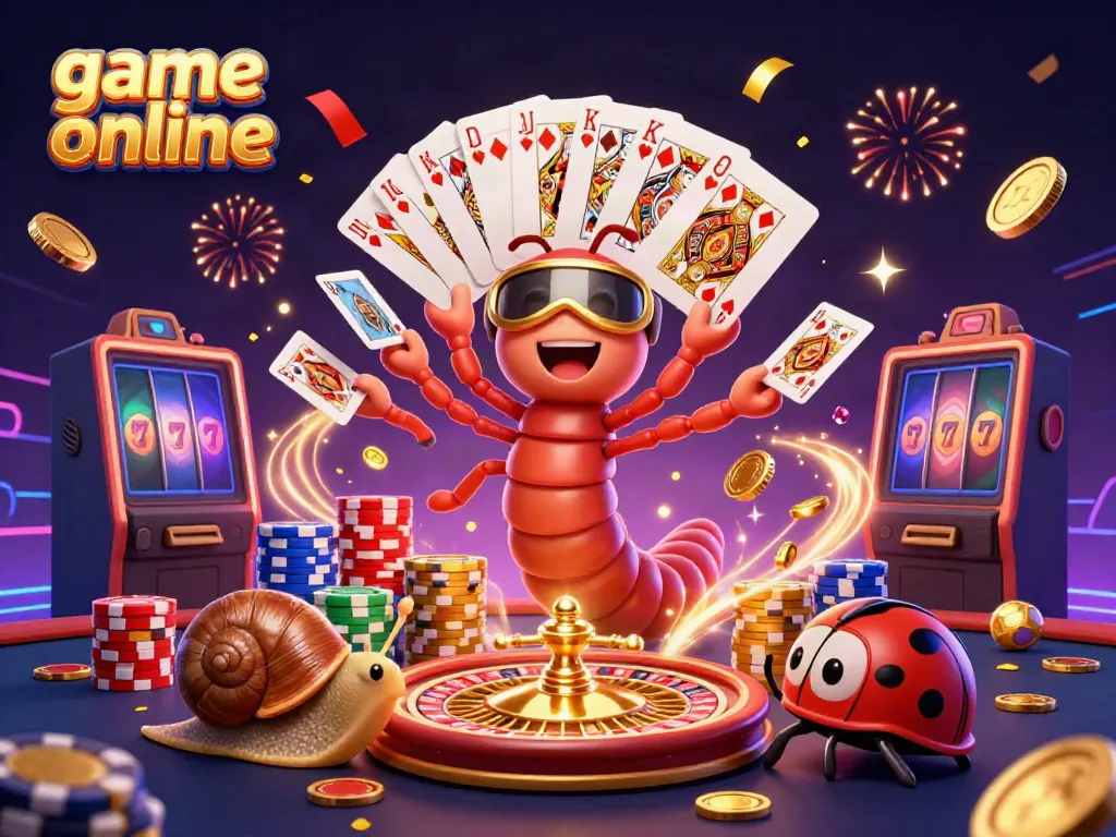 Experience thrilling game online action with a vibrant casino scene featuring dynamic characters and sparkling visuals.
