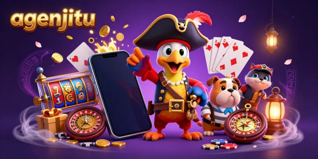 Slot game interaksi dengan agenjitu di dunia kasino 3D.