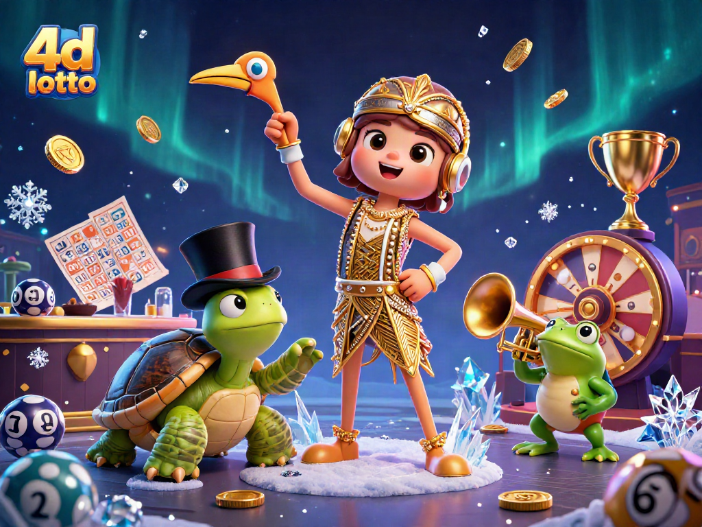 Engage in thrilling 4d lotto excitement with dynamic characters and lottery elements.