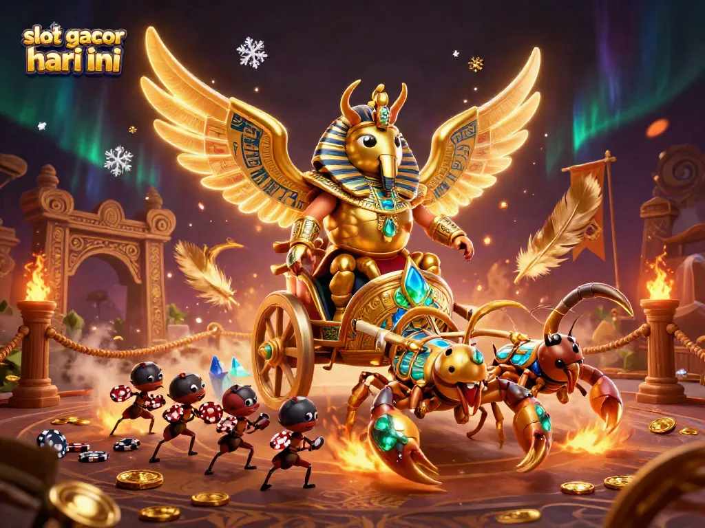 Menghadirkan slot gacor hari ini dengan ilustrasi 3D yang menampilkan karakter unik dan elemen kasino menarik