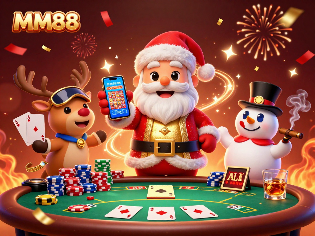 Experience exciting gameplay at MM88 with 3D characters enjoying casino thrills and jackpot slots!