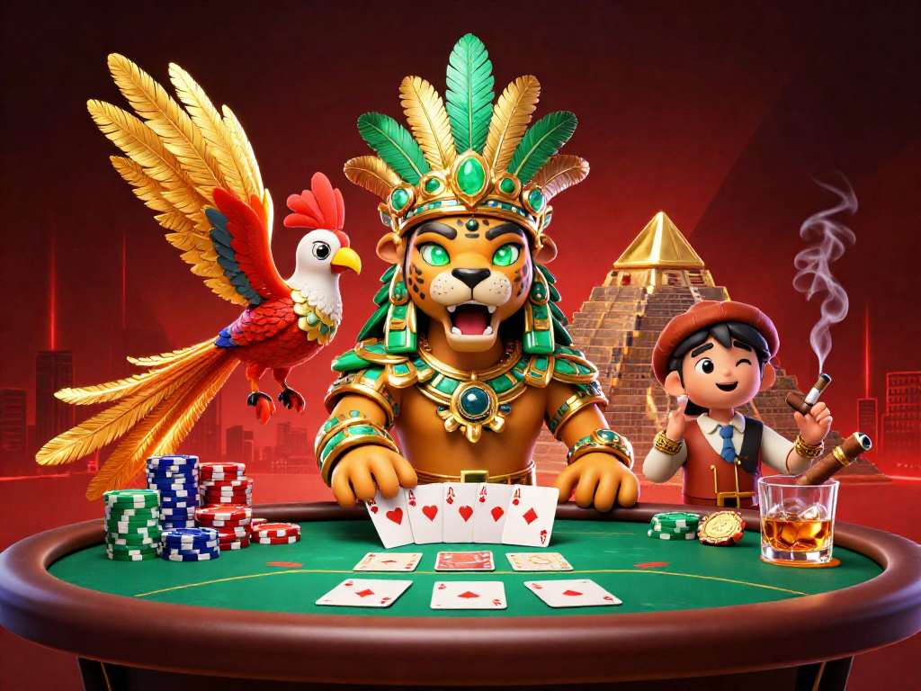 Play poker with vibrant colors and intricate designs featuring gái gọi in an engaging casino scene.