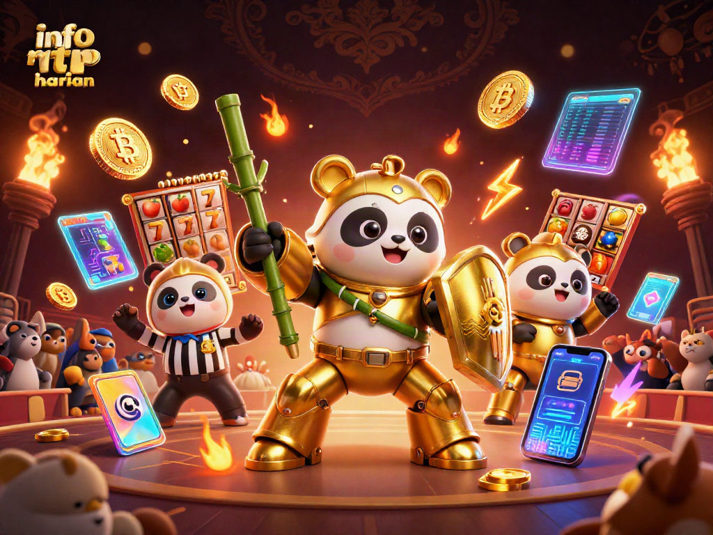 Engage with info rtp harian through vibrant 3D illustration showcasing thrilling slot gameplay.
