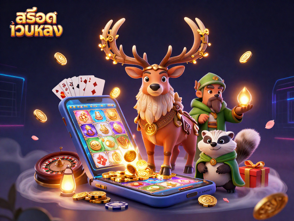 Experience thrilling สล็อตเว็บตรง action with vibrant slot games and charming characters.