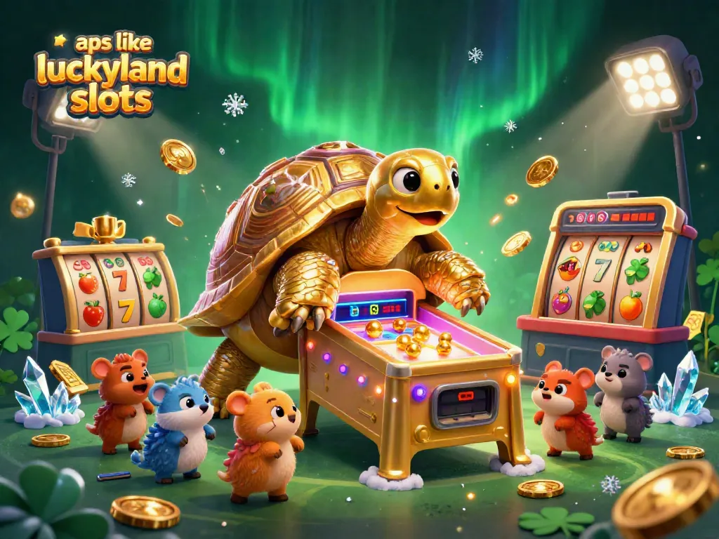 Play engaging slots and games with apps like LuckyLand Slots in an exciting vibrant setting.