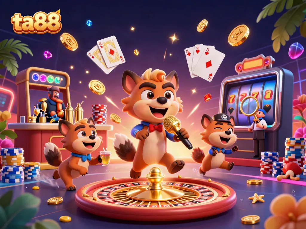Join the fun at ta88 with hyenas running a comedy casino club featuring games of chance and excitement.