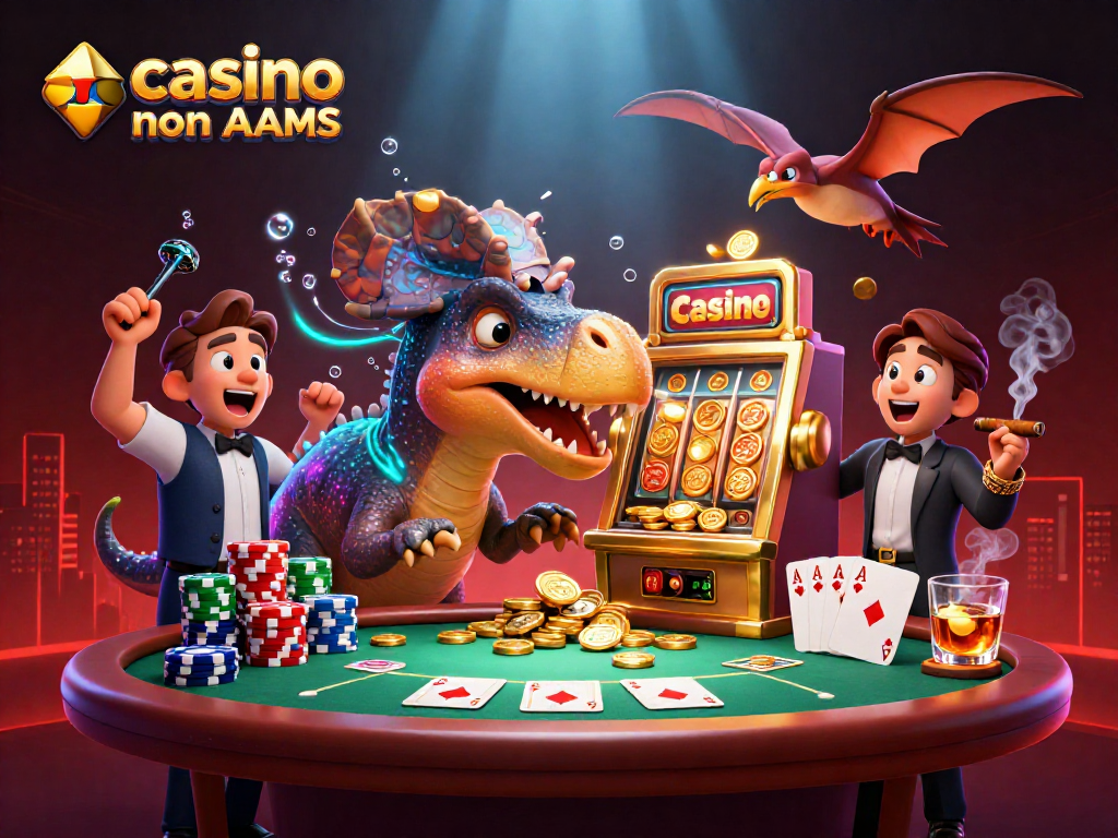 I casinò online non AAMS offrono giochi avvincenti dove i dinosauri animati interagiscono con slot machine e tavoli da poker.