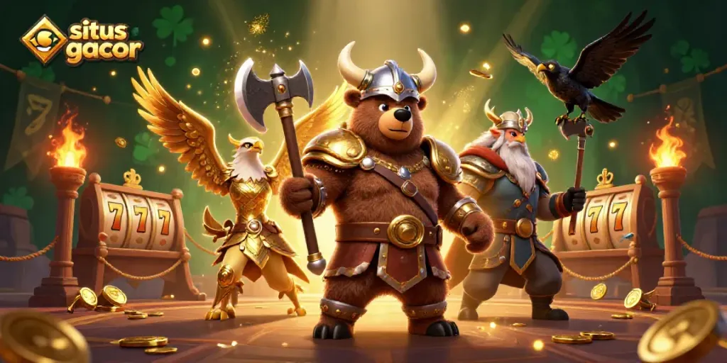 Menggandakan kemenangan di situs slot gacor dengan simbol keberuntungan berbagai slot yang berkilau.